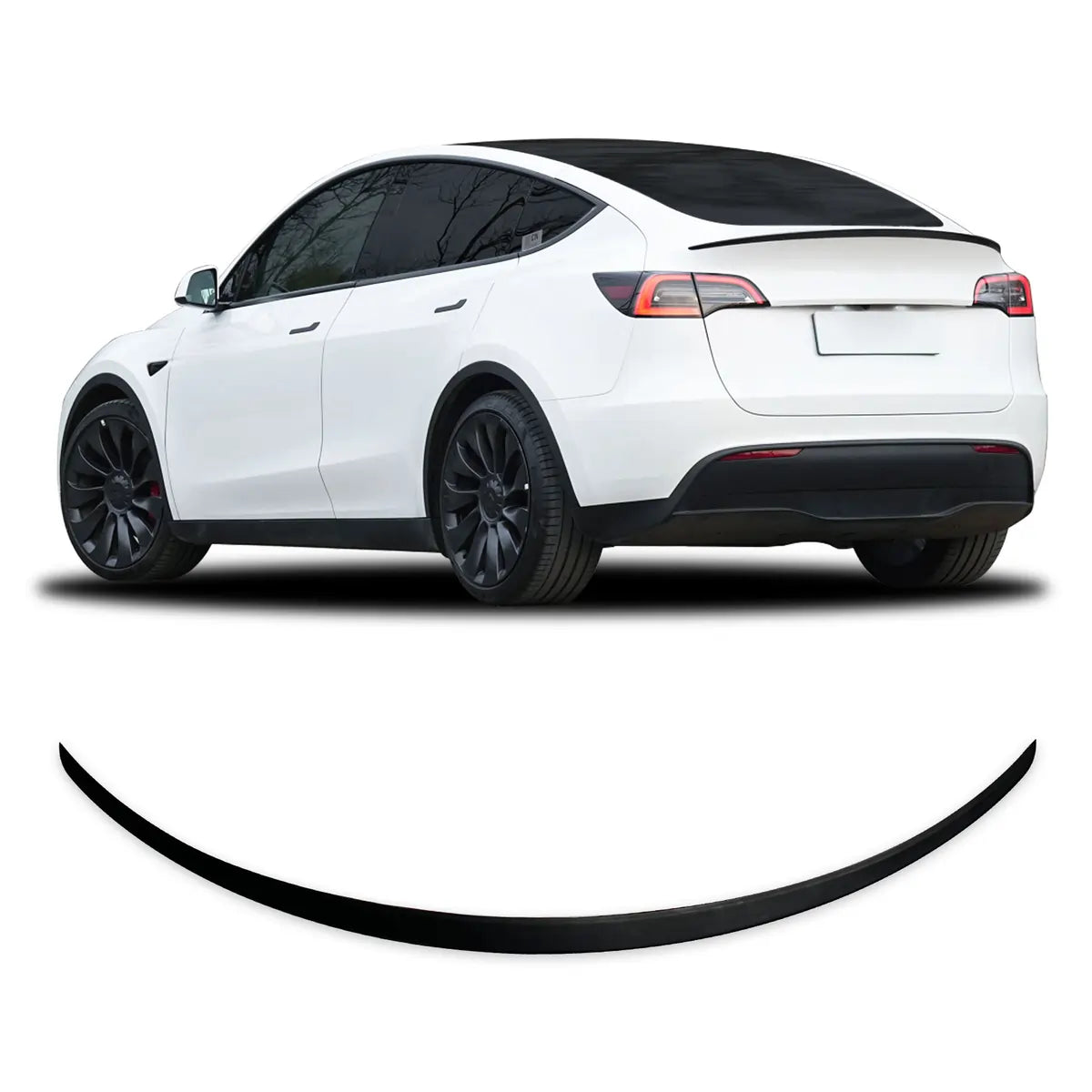Tesla Model Y Rear Spoiler Matte Black